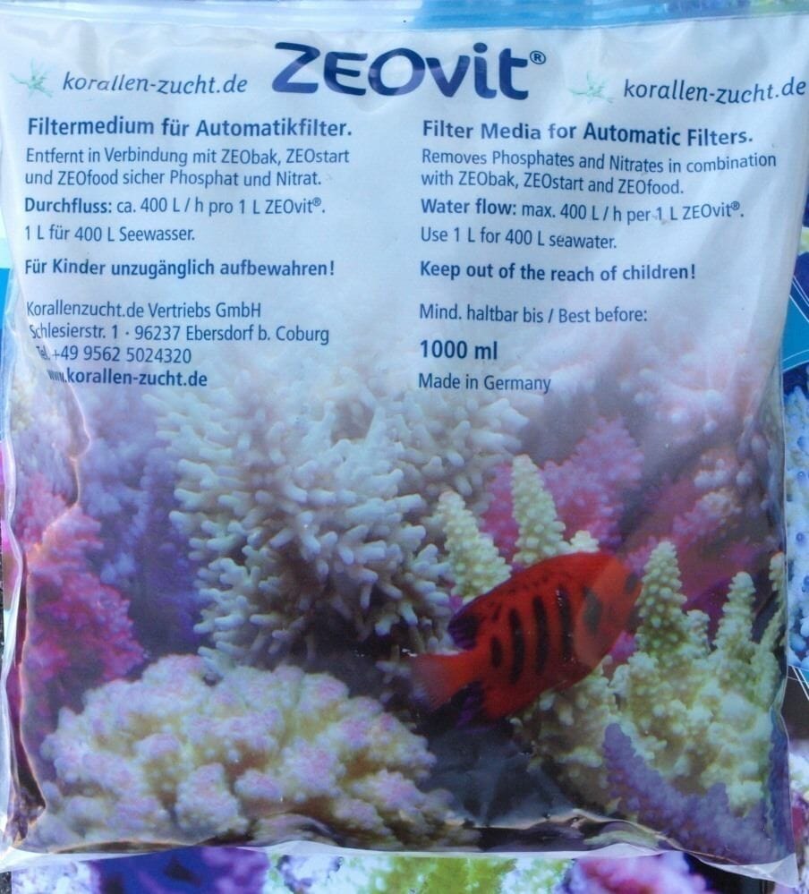 Kz Zeovit For Automatic Filters 1 Litre H2o Aquatics